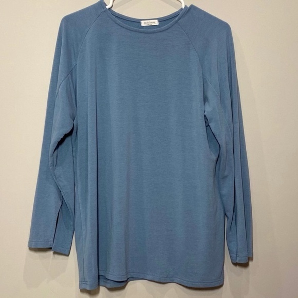 2/$18 NWOT Blue Korean Style Oversized Sweater One Size